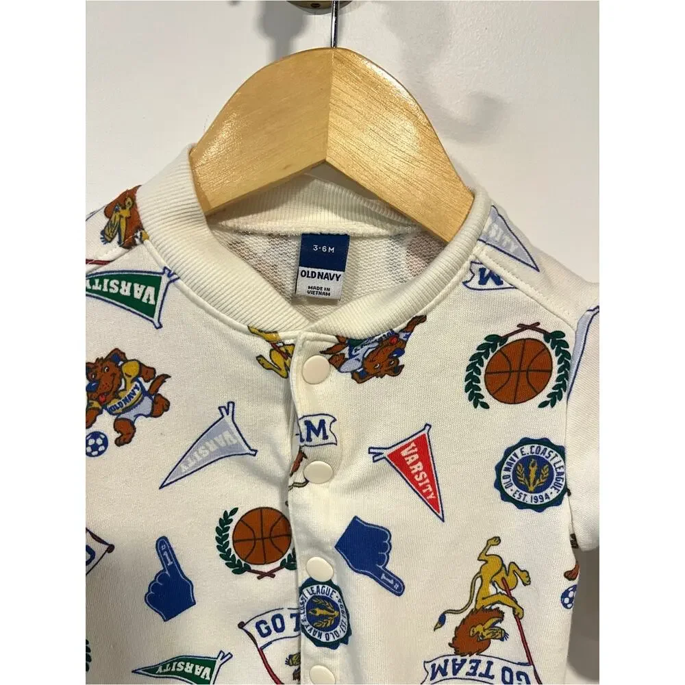 Old Navy Baby Basketball Sports One Piece Romper Outfit
